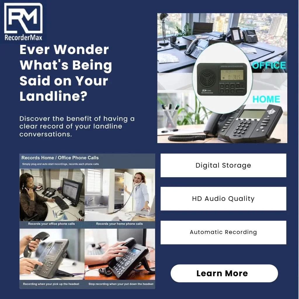 TR500 Landline Phone Call Recorder